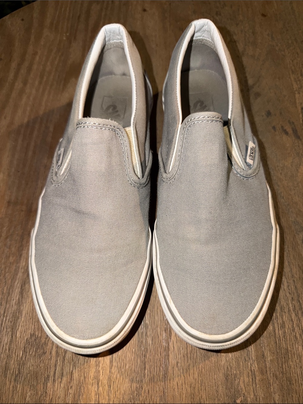 Vans slip ons Light Gray Men’s size 6.5/ women’s 8